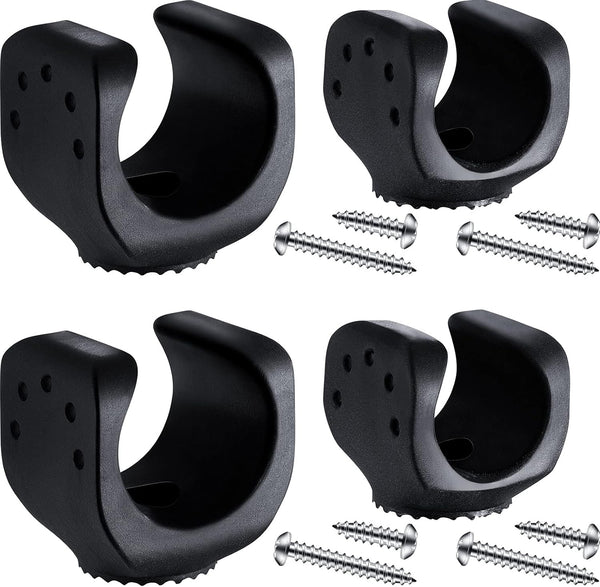 Jetec 4 Pieces Flashlight Mounting Brackets with Screws Versatile Clip Mount for