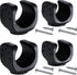 Jetec 4 Pieces Flashlight Mounting Brackets with Screws Versatile Clip Mount for
