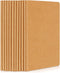 EUSOAR Blank Page Notebook, 12pcs A5 5.5"x8.3" 60 Pages Soft Cover Kraft Journals for School & Office