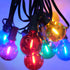 SUNSGNE 25 Pack G40 LED Christmas Replacement Globe Light Bulbs, 0.6 Watt Multicolor LED Bulbs, E12 Candelabra Base,