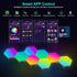 8 Pack Kangtaixin Hexagon LED Lights - RGB Wall Panels with Music Sync, Smart App & Remote Control, DIY Modular Hex