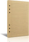 Tofun A5 Lined Vintage Refillable Paper, Retro A5 Binder Refills Paper for 6-Ring