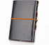 EvZ Leather Writing Journal Notebook, 5 Inches, Vintage Nautical Spiral Blank Diary, Grey