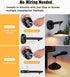 Joyoowild 200lm 3 Garage(2 Pack) Solar Barn Lights Outdoor with Lighting Modes & Motion Sensor, No Wiring Needed, Solar
