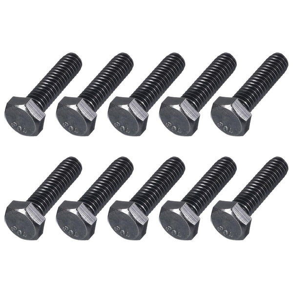25Pcs Hex Bolts (5/16-18x1"), 304 Stainless Steel UNC Fully Threaded Hex Head Screw Bolt for Furniture Repair, Black