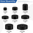 Glarks 40Pcs 8 Sizes Round Rubber Spacer Assortment Kit, Multi Purpose Black Round Neoprene Washers Anti Vibration Rubber Spacer Bushings for Electrical Repair and Home Car Accessories