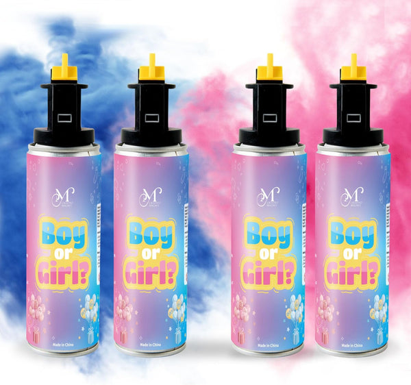 M CRIATIVO MAGNET Gender Reveal Fire Extinguisher, Biodegradable Color Powder Smoke, Baby Gender Reveal Party