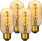 Dimmable T45 T14 E26 2700K 4W Amber Tubular LED Bulbs, Vintage Edison Warm Yellow, 550Lm, Pack of 4