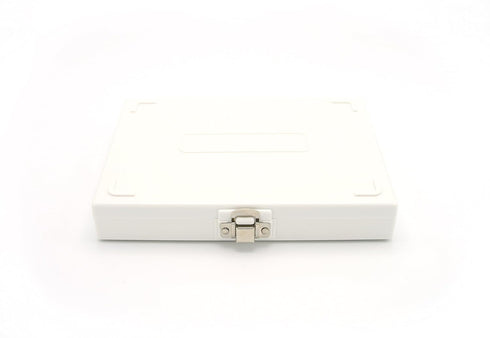 Heathrow Scientific HD15994R White Foam Lined 100 Place Microscope Slide Box, 8.25" Length x 7" Width x 1.3" Height