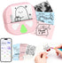 HKHKPI Mini Sticker Printer Thermal Sticker Maker Machine,Bluetooth Print Pods for Kids Teens