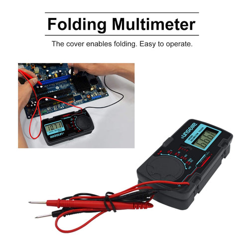 ALLOSUN Digital Multimeter/DMM/Multi Tester, Pocket Size Amp/Ohm/Volt Meter, Diode and Continuity Test