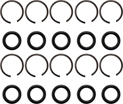 10 Packs 1/2" Impact Wrench Socket Retainer Rings with O-ring, Replacement Parts