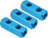 PATIKIL 2 Way 5 Port Air Manifold, 3 Pack G1/4 Inch Aluminum Air Hose Inline Manifold Block Splitter