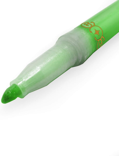 Zebra Kirarich Glitter Ink Highlighters, Chisel Tip, Green, Pack of 5