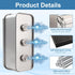 Upgraded Metal Magnetic Key Holder for Car, Waterproof Magnetic Key Box, Hide a Key Outside, Silver