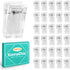 KornaDoz 30 Pcs Clear Adhesive Wall Hooks, Strong Clips for Hanging Photos, Posters,