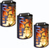 Decorative Wall Sconces with Timer, Flameless Candle Light, Flickering Flames for Indoor/Outdoor, 3AA Battery (Not