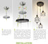 3xE26 120V ASD Black Pendant Light Fixture - ETL Modern Pendant Lights Kitchen Island, Industrial Hallway, Living Room