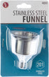 SE Stainless Steel Funnel for Flasks, Small Metal Funnel for Filling Liquor Flask, Transferring Oil, Juice, Milk, with