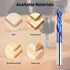 EANOSIC 1/4 inch 1/4 inch Spiral Router Bits Up Down Compression Bit Cutting Diameter with Nano Blue Coated, Shank