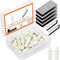 130Pcs Professional Plantation Shutter Repair Kit, 50Pcs Spring Loaded Shutter Pins and 80Pcs Tilt Rod Louvers
