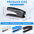 Desktop Stapler, Portable Durable Heavy Duty Staplers for School College Office Supplies, 25 Sheet Capacity (Black,