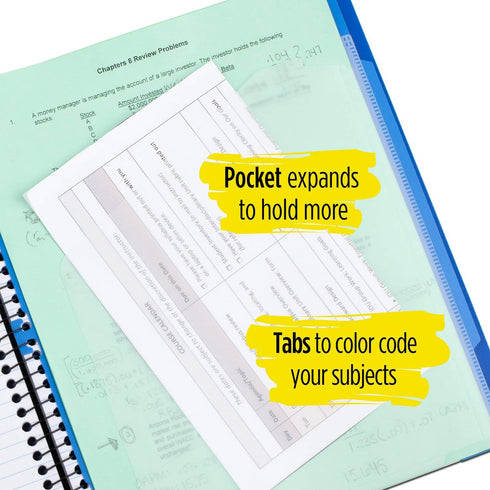 Five Star Advance Spiral Notebook, 1 Subject, College Ruled Paper, 100 Sheets, 11 x 8-1/2 inches, Green
