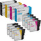 LD Compatible Ink Cartridge Replacement for Brother LC61 Series (8-Pack: 2 Black, 2 Cyan, 2 Magenta, 2 Yellow)