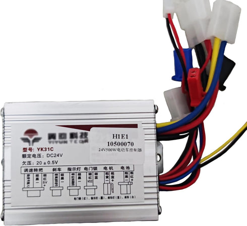 24v 500w Motor Brush Speed Controller for Electric Bike, Bicycle, Scooter
