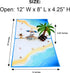 iGifts And Cards Oceanfront 3D Pop Up Greeting Card - Tree, Palms, Ocean, Beach, Vacation, Fun