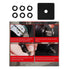 (4+4 Sets) 3/8 and 1/2" Impact Retaining Ring Clip with O-Ring for Milwaukee Electric/Pneumatic Type Impact Wrench, Retainer Ring Anvil Install Tool Included