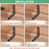 4-Pack 3.15 3.15 M METERXITY Adjustable L-Shape Corner Brace, x in Stainless Steel Right Angle Brackets with Slotted
