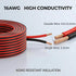 KToyeang 16 50FT, 16 2 16/2 12V/24V Gauge Wire AWG Red and Black Conductor Speaker Wire Copper Clad Aluminum Automotive