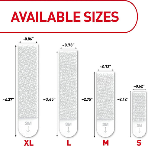 Command Picture Hanging Strips, Medium, White, 3-Pairs (17201-ES)