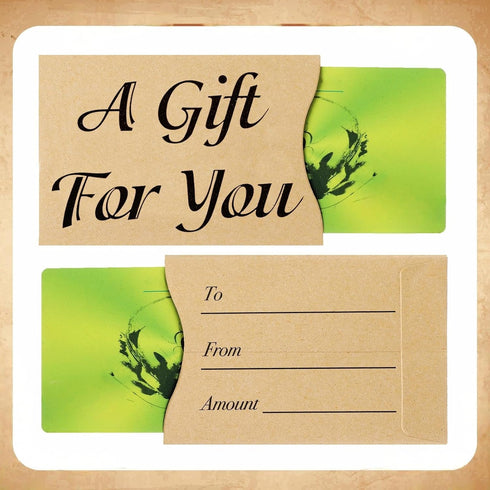 600 3.54 2.36 Inches(Brown) Yinder Pcs Gift Card Sleeves Thank You Key Card Holder Appreciation Mini Money Cash