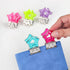 Star Shape Medium Paper Clips, Binder Clips, Easy Grip, Assorted Color, School Office Supplies, 10 Pcs