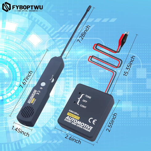 6-42V Cable Circuit Wire Tracker Automotive Electrical Open & Short Finder Circuit Tester with Tone Generator - Cable