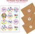 ZZTBTNO 8 12 Blank Thank You Cards with Envelopes & Stickers - Write Your Own Message - Blank Inside Greeting Cards