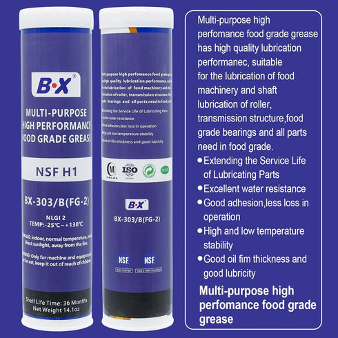 Multi-Purpose Food Grade Grease Tube for Plant Machineries - White Lithium Grease Lubricant for Processing Equipment
