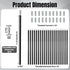 20 Pack M10 12 Inches (30cm) Noamus Matte Black Threaded Extension Rod, Chandelier Hanging Rods for Pendant Light