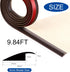 5mm (9.84FT_Walnut BNELL Floor Transition Strip Self Adhesive-PVC Carpet & Floor Edging Trim Strip,Threshold