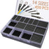 450 Pcs Heat Shrink Tubing Kit, 14 Sizes Black Heat Shrink Tube, Electric Heat Shrink
