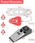 MBBEST Portable Door Lock & Alarm, Dual Protection Security Devices for Hotel Travel Home Apartment, Red/Black