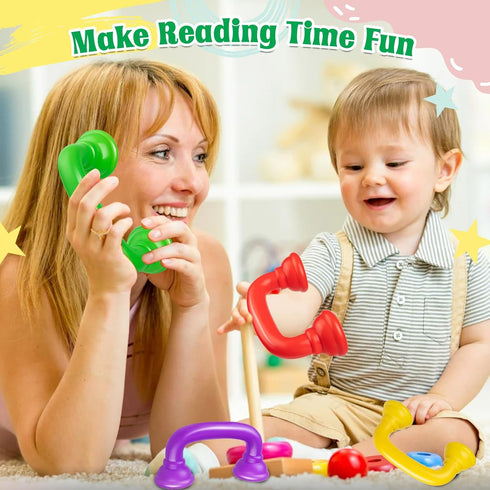 KFPPLXQ 16 Pcs Whisper Reading Phones Hear Myself Sound Phone Auditory Feedback Mobile Speech Therapy Toy Tool