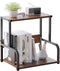 Office Desk Shelf Organizer, Wood Desktop Bookshelf Storage Rack, Stylish Vinyl Record Holder, Multi-functional for