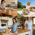 Volokitx 600 2" Pcs Homemade with Love Stickers, Round Canning Labels for Mason Jars, Jam, Jelly, Pickles with Lines