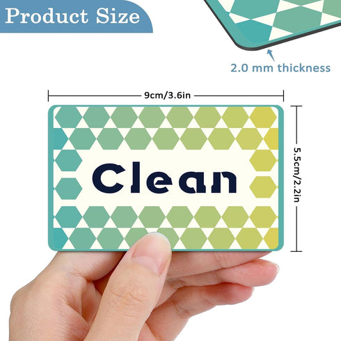 LOADSFUN Dishwasher Magnet Clean Dirty Sign, Double-Sided Clean Dirty Sign for Stainless Steel Dishwashers, Home