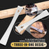 2-Piece Stainless Steel Mini Pry Bar Scraper Set, Ultra Sharp Trim Puller and Flat Pry Bar for Trim Removal