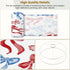 RAINFALLARING Seamless 13"x13"x10" Drum Lamp Shades ribbon hand drawn watercolor painted You can change color Lampshade