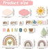 Boho Rainbow Bulletin Board Set, We are A Rainbow of Possibilities Cutouts for Birthday Party School Decor